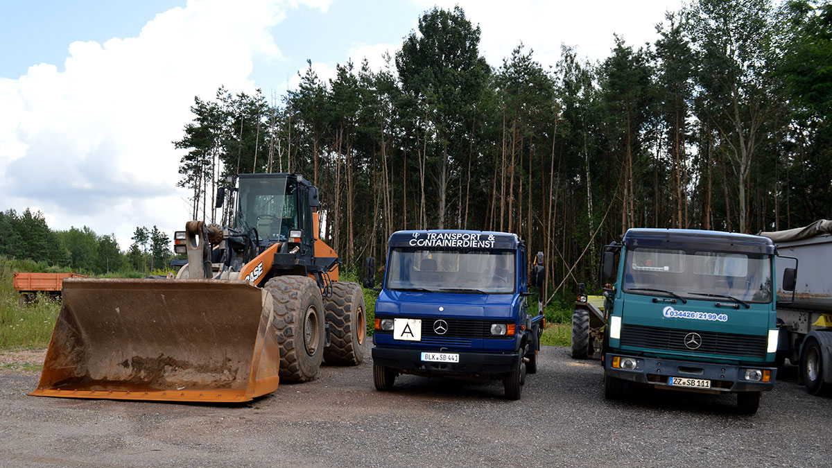 Unser Fuhrpark bei BVS Zeitz Container Dienst